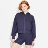 Women's Wedge Zip-Up Hooded Sweatshirt - Wild Fable™ - 2 of 3