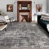 Washable Area Rug for Living Room & Bedroom – Non-Slip Vintage Floral Accent Carpet, Low Pile, Stain Resistant - 2 of 4