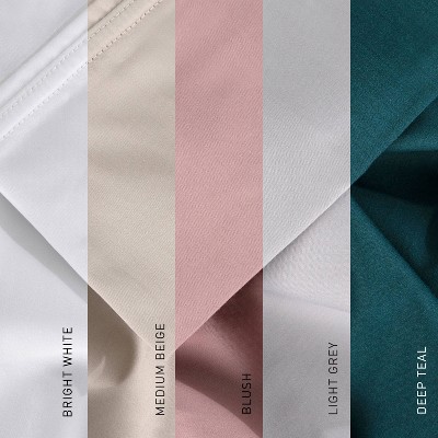 Bright White Twin Cotton Bamboo Sheet Set