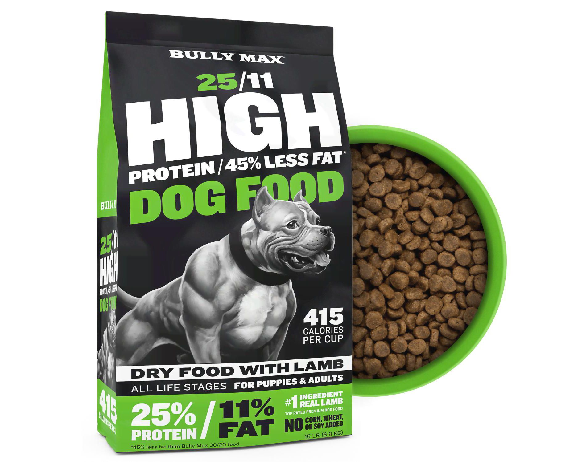 Bully Max 25/11 High Protein 45% Less Fat Dog Food