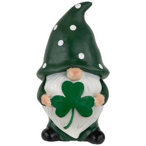 Northlight Shamrock Gnome St. Patrick's Day Outdoor Garden Statue - 7.75" - 1 of 4