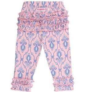 RuffleButts Baby/Toddler Girls Ruffle Leggings with Signature Rear Ruffles - 1 of 2