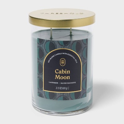2 Wick 21.5oz Lidded Jar Candle Cabin Moon - Threshold™