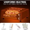 12 in Electric Pizza Oven with visual Window, 1100W Stainless Steel Chamber & Timer for Fast Food, Catering, Mall Kiosk, Countertop Electric Baking - 3 of 4