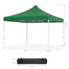 Pop Up Canopy Tent, 10 x 10 Ft Commercial Instant Shade Canopy, Easy Up Outdoor Portable Shelter for Events, Parties, Camping - 2 of 4