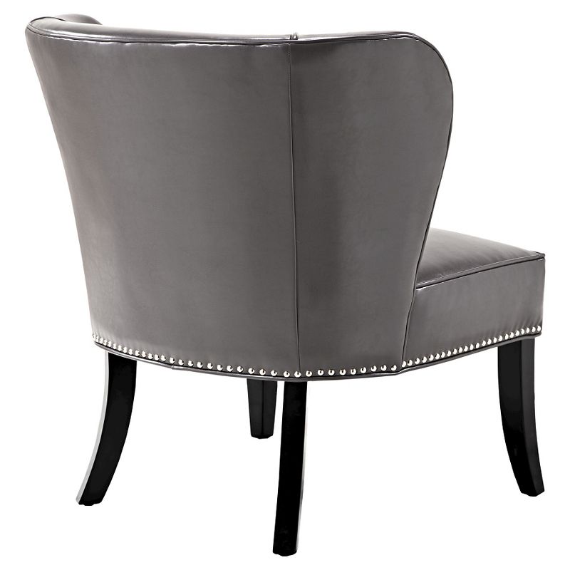 Hilton Concave Back Armless Chair Gray - Madison Park, 4 of 8