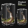 TITQWOP Acrylic Tarantula Enclosure,Micro Habitat Terrarium for Arboreal&Terrestrial Reptiles,Spiders & Invertebrates,for Jumping Spiders, Amphibians - 2 of 4
