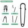 Unique Bargains Sewing Upholstery Spring Lock Blanket Bulk Large Safety Pins 30 Pcs - 2 of 4