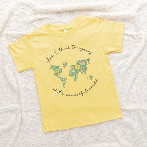 The Juniper Shop What A Wonderful World Toddler Short Sleeve Tee - 1 of 2