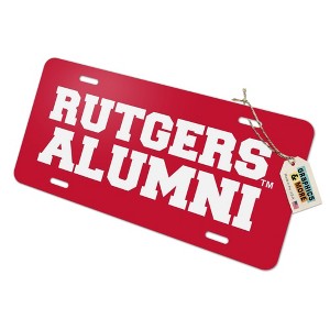 Rutgers Scarlet Knights Alumn Novelty Metal Vanity Tag License Plate - 1 of 4