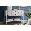 NicBex Console Table with 2 Drawers and 2 Cabinets,Entryway Table with Open Bottom Storage Shelf,Modern Couch Table for Living Room - 2 of 4