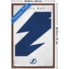 Trends International NHL Tampa Bay Lightning - Logo 25 Framed Wall Poster Prints - 3 of 4