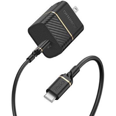 OtterBox USB-C to USB-C Fast Charge Wall Charging Kit (30W) (78-80221) Black Shimmer