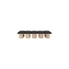 Meridian Furniture,Pavilion Black Boucle Fabric Bench - 2 of 4