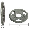 Sapphtopaz Olympic Cast Iron Weight Plates for Barbell, 2-Inch Barbell Plates for Strength Training in Home & Gym, Multiple Weights - 2 of 4