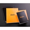Rhodia Wirebound Notepad - Dot grid 80 sheets - 6 x 8 1/4 - Orange cover - 4 of 4