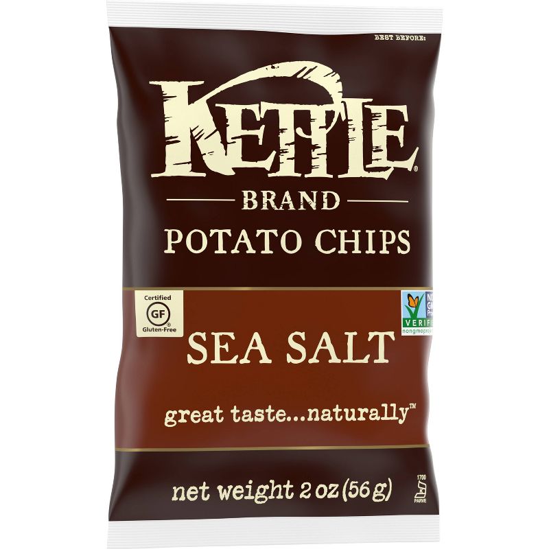 Kettle Brand Potato Chips Sea Salt Kettle Chips Snack - 2oz, 4 of 6