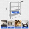 Stainless Steel Shelves,24x14x45 in Storage Shelf 4-Tier Heavy Duty Storage Rack - 2 of 4