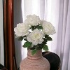 Floral Home 20" White Rose Bush - 6-Pieces - 4 of 4