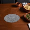 Unique Bargains Trivet Round Rope Woven Mat Cotton Non-woven Fabric 7.87"x7.87"x0.31" - 2 of 3