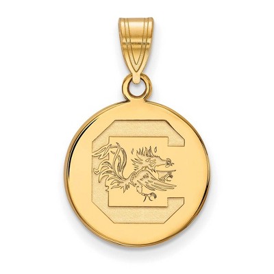 Black Bow Jewelry 14k Yellow Gold South Carolina Gamecocks NCAA Medium Pendant