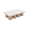 Meridian Furniture,Pavilion Boucle Fabric Bench - 4 of 4