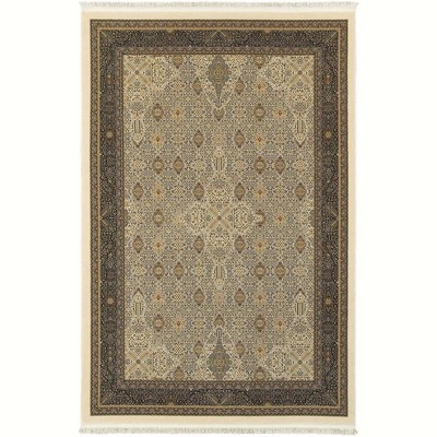 Oriental Weavers Masterpiece 1335I Ivory/ Dark Blue Indoor Area Rug - 2'3" x 10'