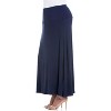 24seven Comfort Apparel Women's Elastic Waist Maxi Skirt - 2 of 4