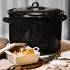 Granite Ware 21 Qt Stock Pot with Lid, Enameled Steel Perfect for Seafood, Steamer for Soups Or Sauces, Speckled Black - 4 of 4