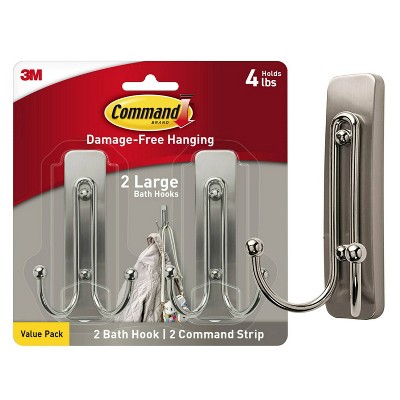 Command Large Sized Double Decorative Hooks