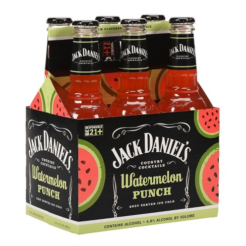 Jack Daniel S Watermelon Punch Country Cocktails 6pk 10 Fl Oz Bottles Target