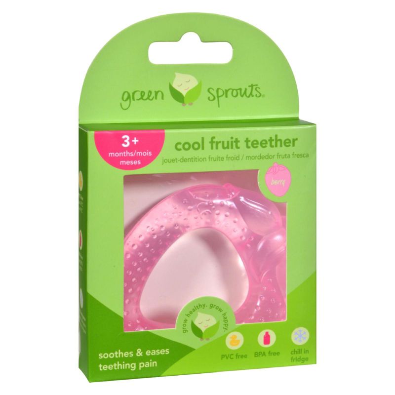 Green Sprouts Cool Fruit Teether Ring Berry 3 Months+ - 1 ct, 1 of 3