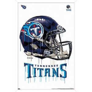 Trends International NFL Tennessee Titans - Drip Helmet 20 Framed Wall Poster Prints - 1 of 4