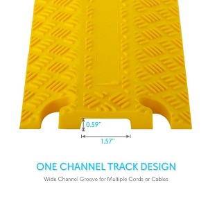 Pyle Heavy Duty Cable Cover Ramp Safety Track - 1 of 4