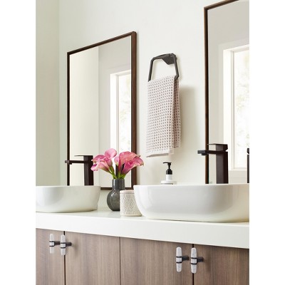 Oil-Rubbed Bronze Geometric Wall Mounted Towel Ring