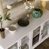 FUFU&GAGA White Modern Display Cabinet with Glass-Door,Stylish Multi-Shelf Unit,Display Bookshelf Cabinet,Showcase,Perfect for Home Organization - 4 of 4