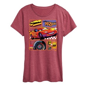 Women's - Disney - Lightning McQueen Best Trophies Short Sleeve Graphic T-Shirt - 1 of 4