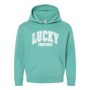 The Juniper Shop Lucky Vibes Distressed Youth Graphic Hoodie - 1 of 3