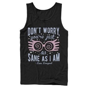 Mens Harry Potter Luna You’re Just As Sane as I Am Tank Top - 1 of 4