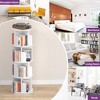 Aheaplus Rotating Bookcase, 4/5-tier Revolving Storage Organizer for Home Office and Living Room - 2 of 4