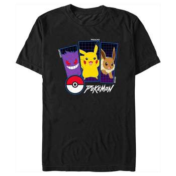 Men's Pokemon Ready To Battle Trio T-shirt - Black - 3x Large : Target