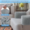Unique Bargains Chenille Non Slip Scratch Resistant Soft Armchair Slipcovers with Twist Pins - 4 of 4