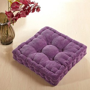 Square Floor or Chair Cushion, Thick and Elastic - Solid Color, Purple, 40 x 40 cm - 1 of 3
