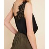 Women's Satin Lace Trimmed Top - WISHLIST - 2 of 3