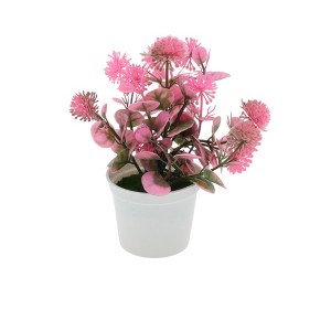 Unique Bargains Artificial Plants Hydrangea Arrangement Plastic 5.51"x5.51"x7.87" 1 Pcs - 1 of 4