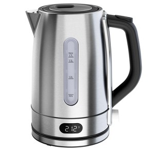 1.7L Electric Kettle with Adjustable Temperature, 1500W Fast Boil, Stainless Steel Filter, Auto Shut-Off Hot Water Boiler for Tea & Coffee, Silver - 1 of 4