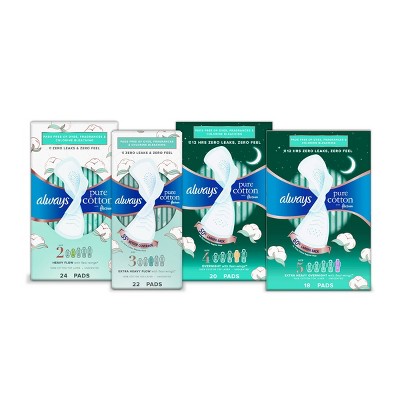 Always Infinity Extra Heavy Absorbency Overnight Flexfoam Sanitary Pads  With Wings - Unscented - Size 5 - 22ct : Target