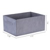 Unique Bargains Fabric Collapsible Canvas Home Storage Bins - 4 of 4