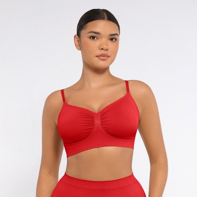 Feelingirl Women's Smooth Seamless Comfort Wireless Bra Black S