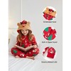PATPAT Matching Family Christmas Onesie Pajamas C Holiday Hooded Jumpsuit Sleepwear PJs Couples Xmas Loungewear with Socks - 4 of 4